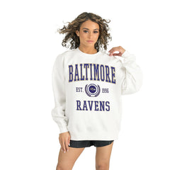 Baltimore Ravens Gameday Couture Women's Timeless Triumph Premium Fleece Pullover Sweatshirt | NFL New