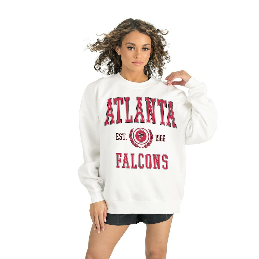 Atlanta Falcons Gameday Couture Women's Timeless Triumph Premium Fleece Pullover Sweatshirt | NFL Discount