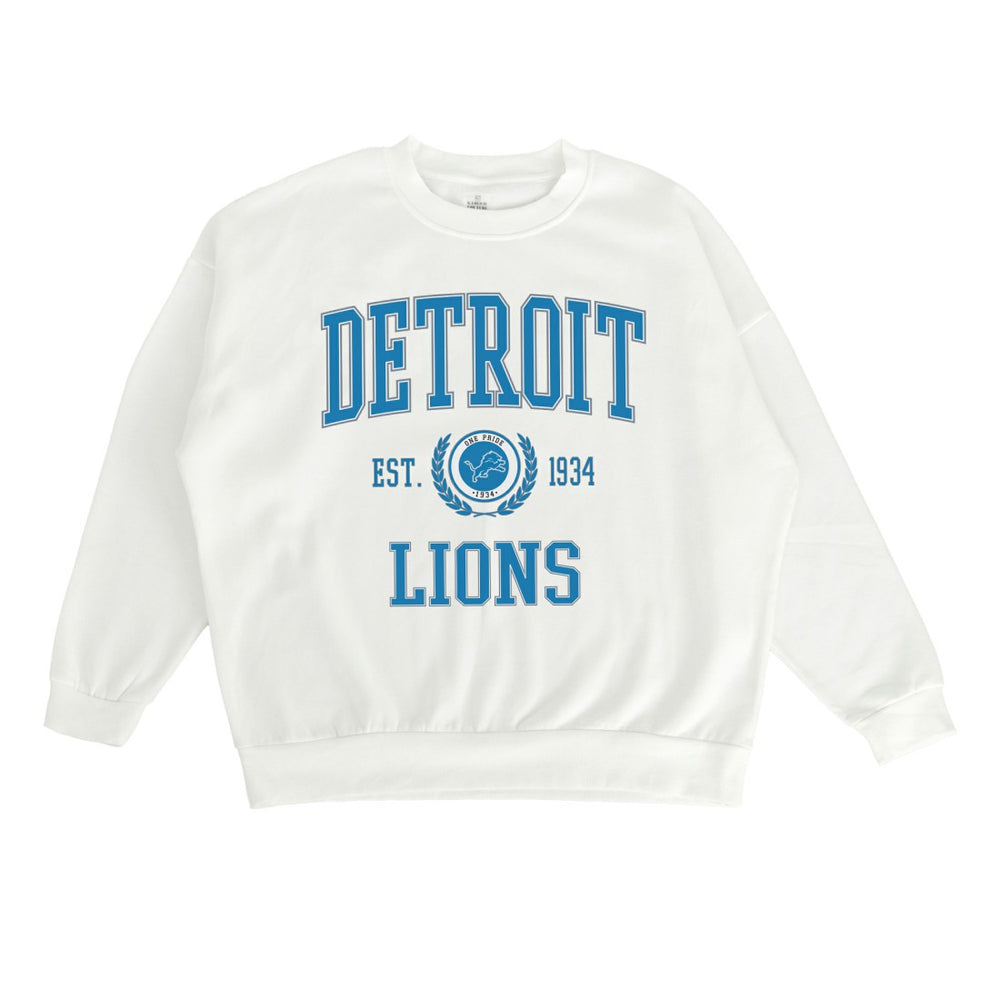 Detroit Lions Gameday Couture Women's Timeless Triumph Premium Fleece Pullover Sweatshirt | NFL US