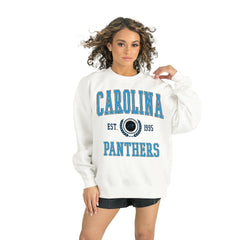 Carolina Panthers Gameday Couture Women's Timeless Triumph Premium Fleece Pullover Sweatshirt | NFL US