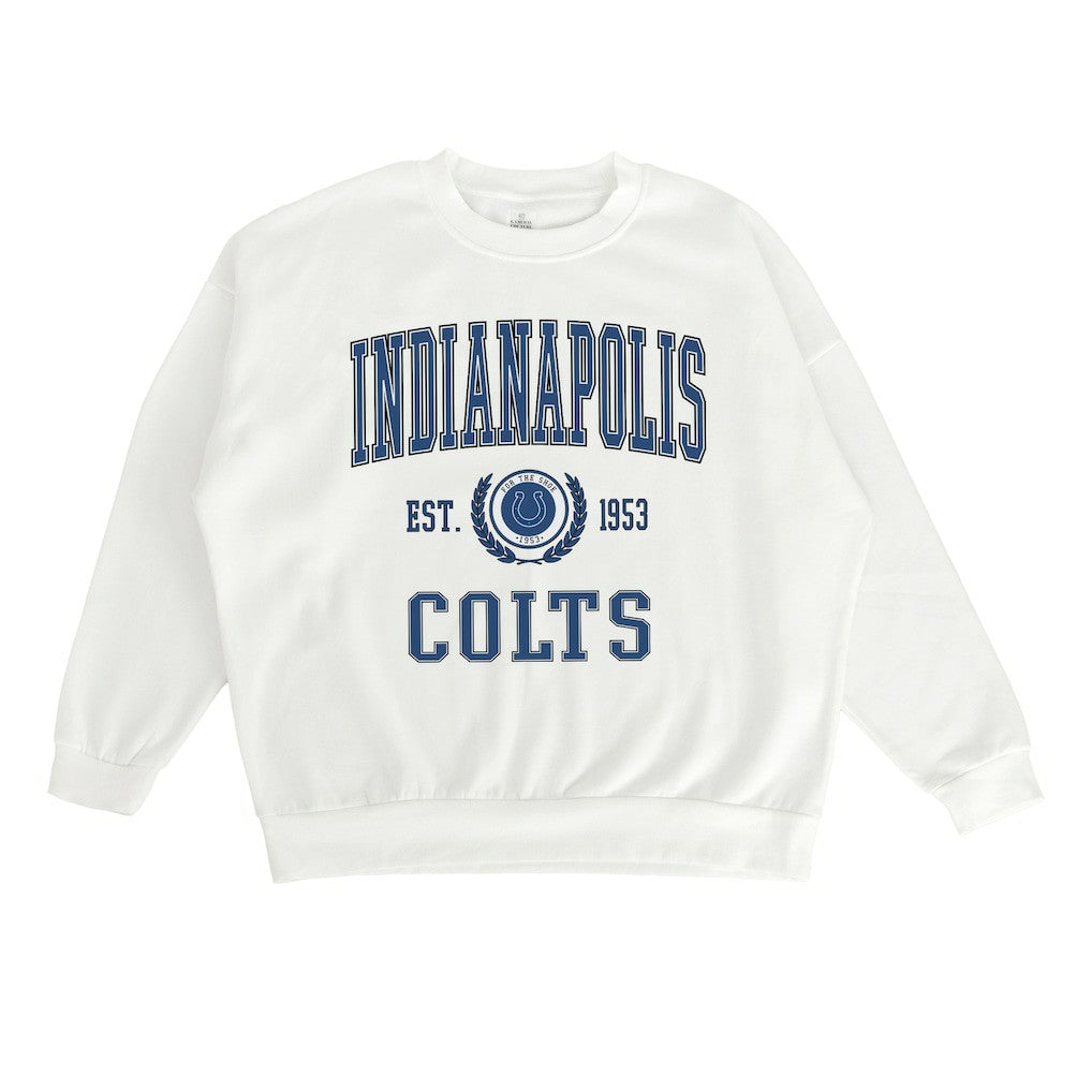 Indianapolis Colts Gameday Couture Women's Timeless Triumph Premium Fleece Pullover Sweatshirt | NFL On sale