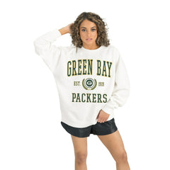 Green Bay Packers Gameday Couture Women's Timeless Triumph Premium Fleece Pullover Sweatshirt | NFL Sale