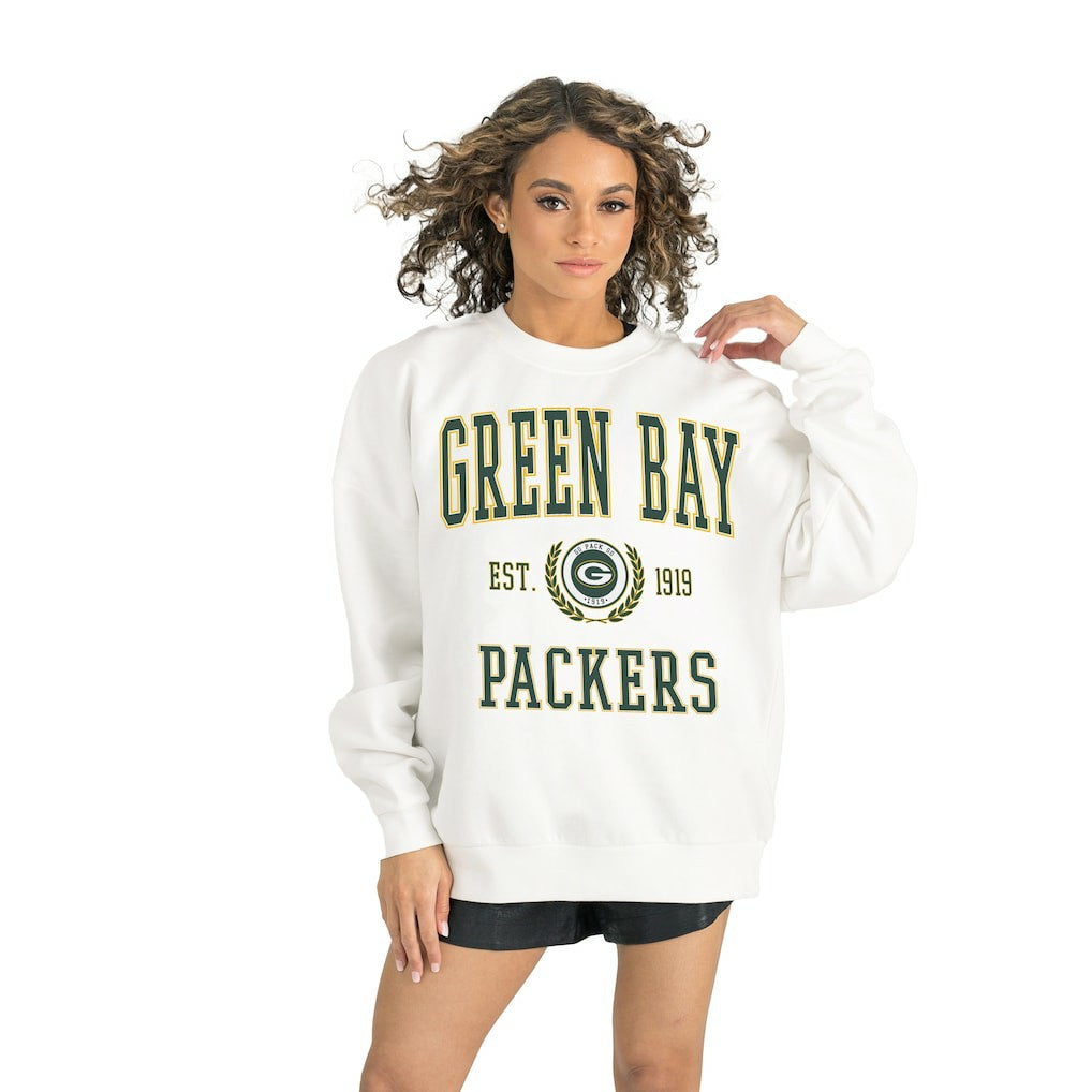 Green Bay Packers Gameday Couture Women's Timeless Triumph Premium Fleece Pullover Sweatshirt | NFL Sale