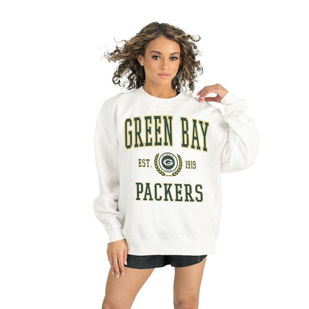 Green Bay Packers Gameday Couture Women's Timeless Triumph Premium Fleece Pullover Sweatshirt | NFL Sale