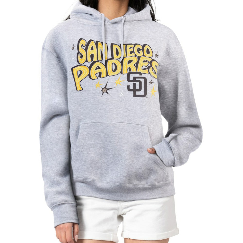 San Diego Padres Starter Women's Fireworks Fleece Tri-Blend Pullover Hoodie - MLB Hoodies