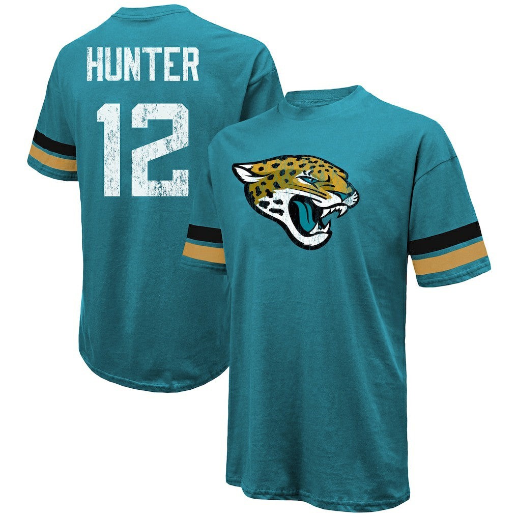 Jacksonville Jaguars Travis Hunter  Majestic Threads 2025 NFL Draft First Round Pick Oversized T-Shirt | NFL Outlet