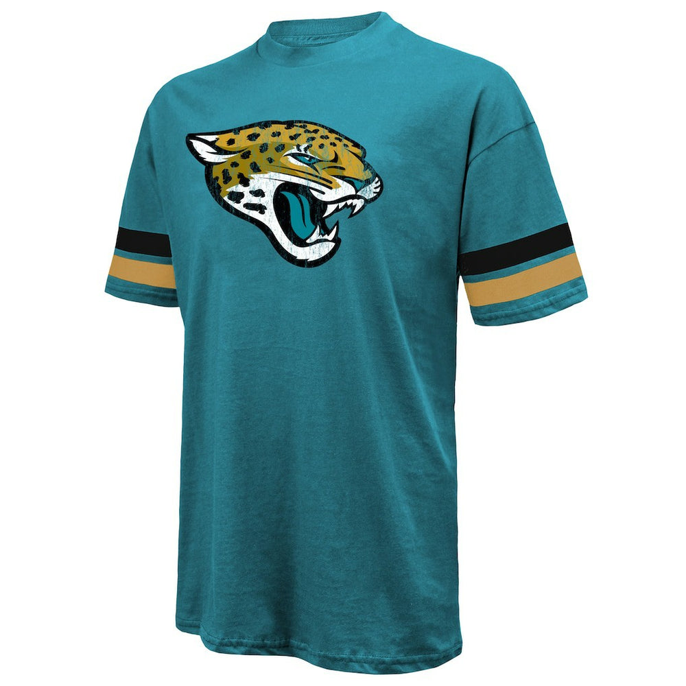 Jacksonville Jaguars Travis Hunter  Majestic Threads 2025 NFL Draft First Round Pick Oversized T-Shirt | NFL Outlet