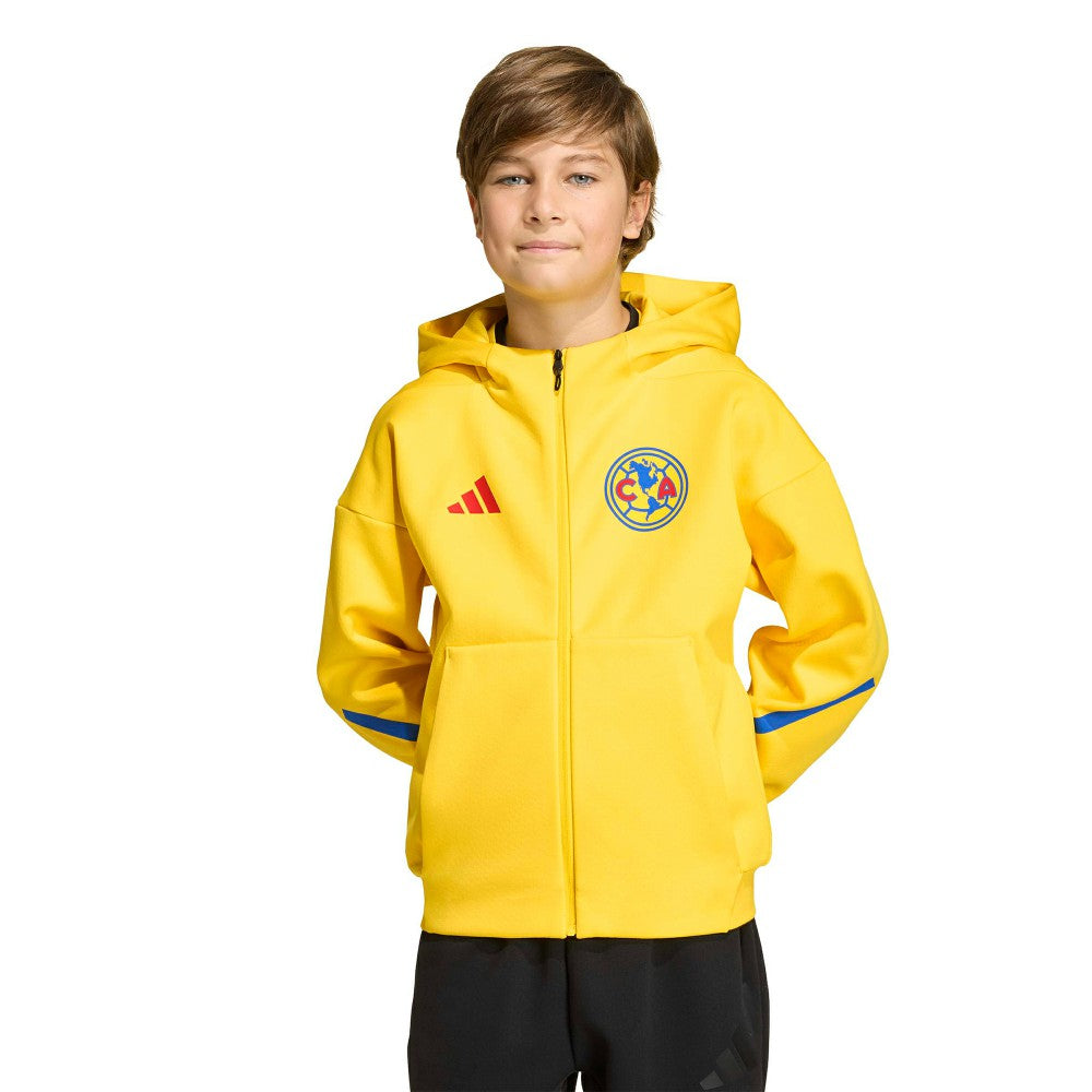Club America Youth 2025/26 Club Anthem Full-Zip Hoodie Jacket