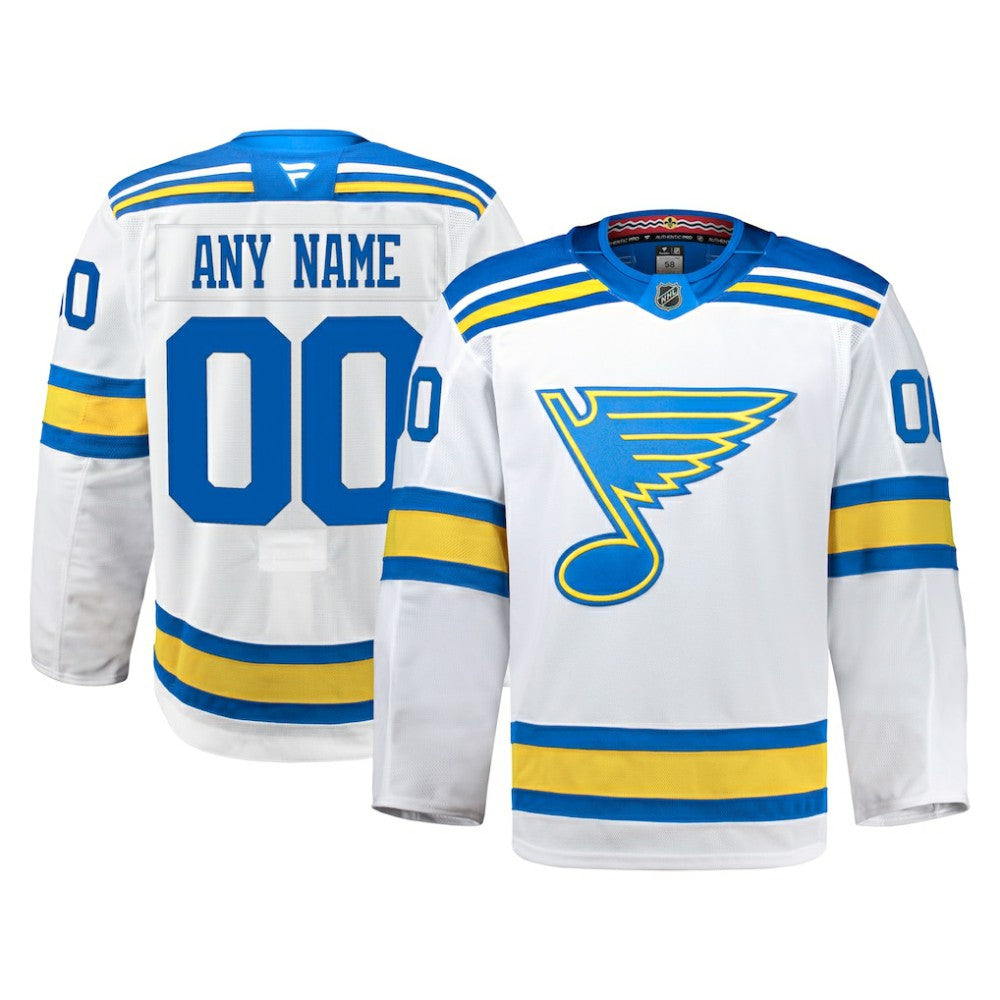 St. Louis Blues Fanatics Away Authentic Pro Custom Jersey -  NHL Jerseys