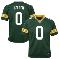 Green Bay Packers Matthew Golden  Youth Team Game Jersey | NFL Discount