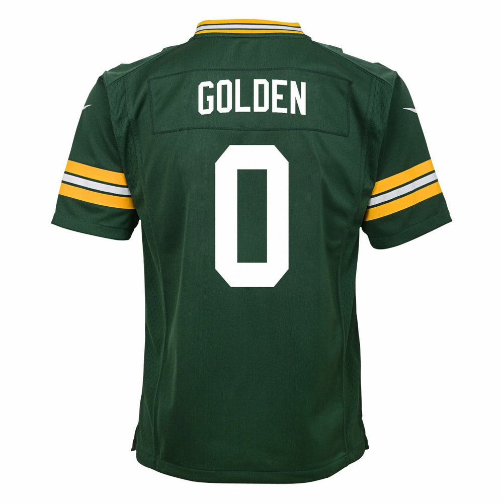 Green Bay Packers Matthew Golden  Youth Team Game Jersey | NFL Discount