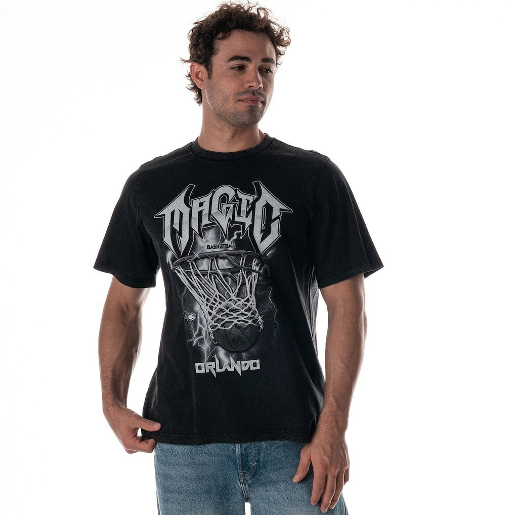 Black Orlando Magic The Wild Collective Unisex Band T-Shirt | NBA