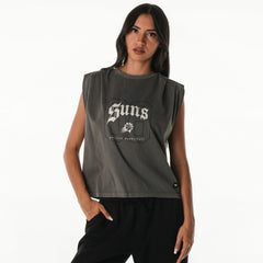 Gray Phoenix Suns The Wild Collective Unisex 2025/26 City Edition Boxy Cropped Darted Tank Top | NBA