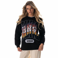 Black Phoenix Suns The Wild Collective Unisex 2025/26 City Edition Double Collar Fleece Sweatshirt | NBA