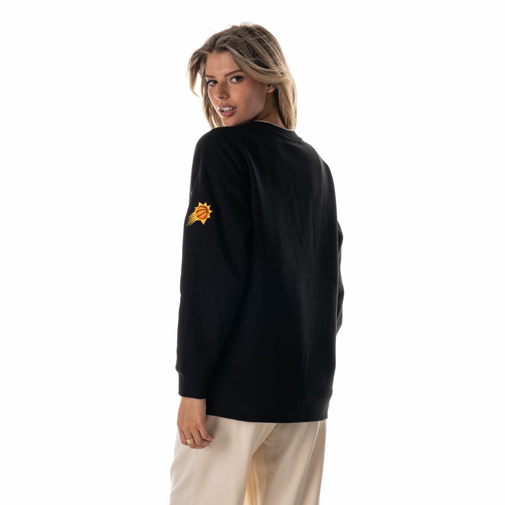 Black Phoenix Suns The Wild Collective Unisex 2025/26 City Edition Double Collar Fleece Sweatshirt | NBA