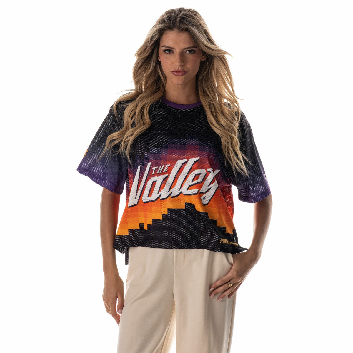 Black Phoenix Suns The Wild Collective Unisex 2025/26 City Edition Boxy Mesh T-Shirt | NBA