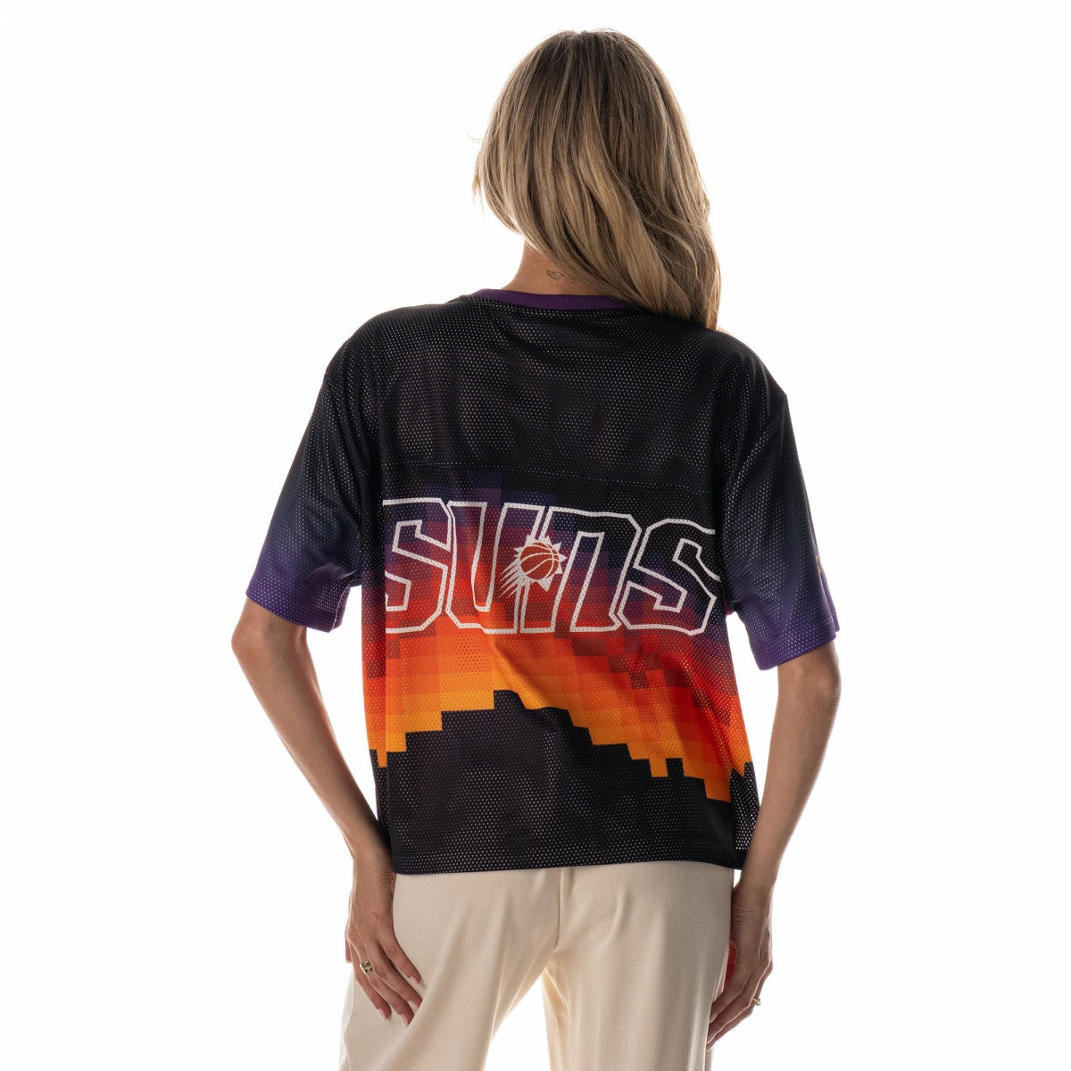Black Phoenix Suns The Wild Collective Unisex 2025/26 City Edition Boxy Mesh T-Shirt | NBA