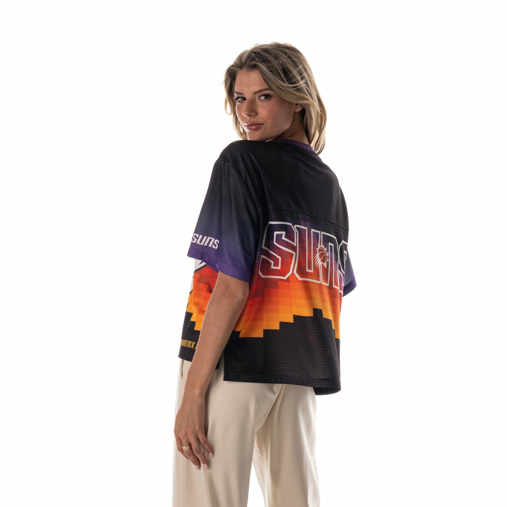 Black Phoenix Suns The Wild Collective Unisex 2025/26 City Edition Boxy Mesh T-Shirt | NBA