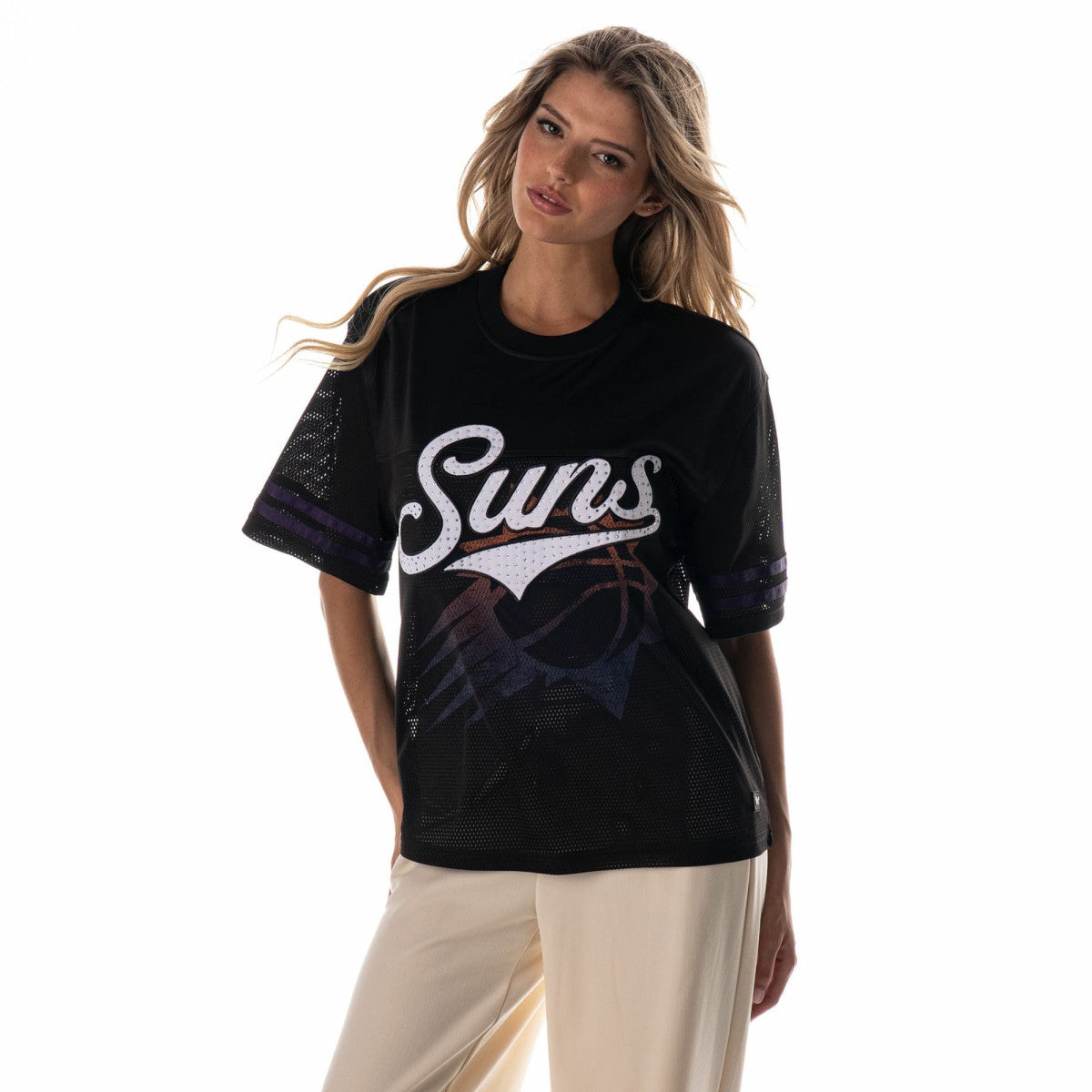 Black Phoenix Suns The Wild Collective Unisex 2025/26 City Edition Boxy Mesh Jersey T-Shirt | NBA