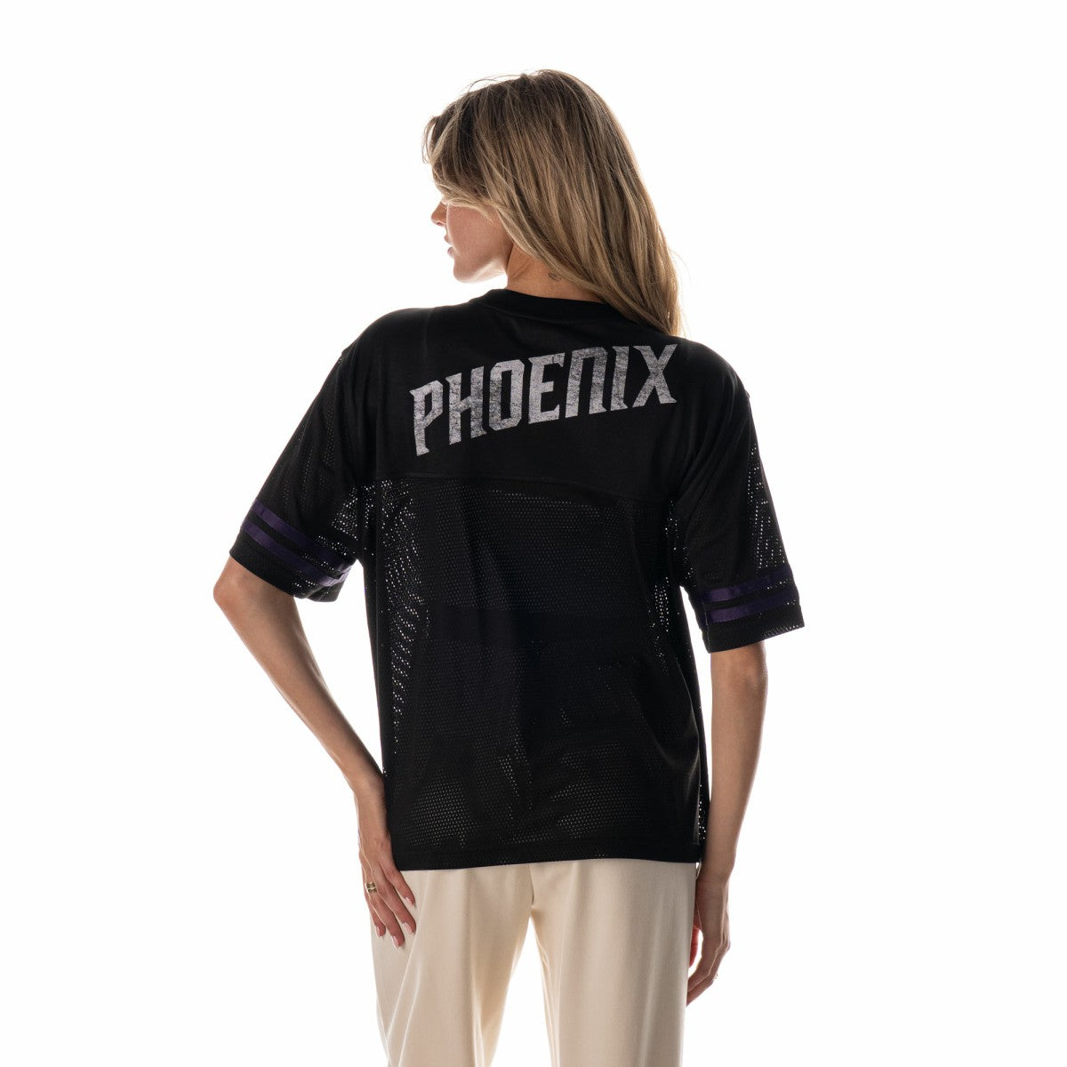 Black Phoenix Suns The Wild Collective Unisex 2025/26 City Edition Boxy Mesh Jersey T-Shirt | NBA