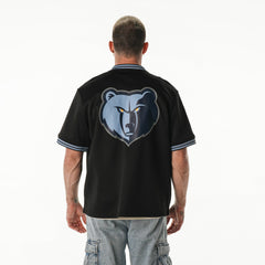 Black Memphis Grizzlies The Wild Collective Unisex Mesh Full-Zip T-Shirt | NBA