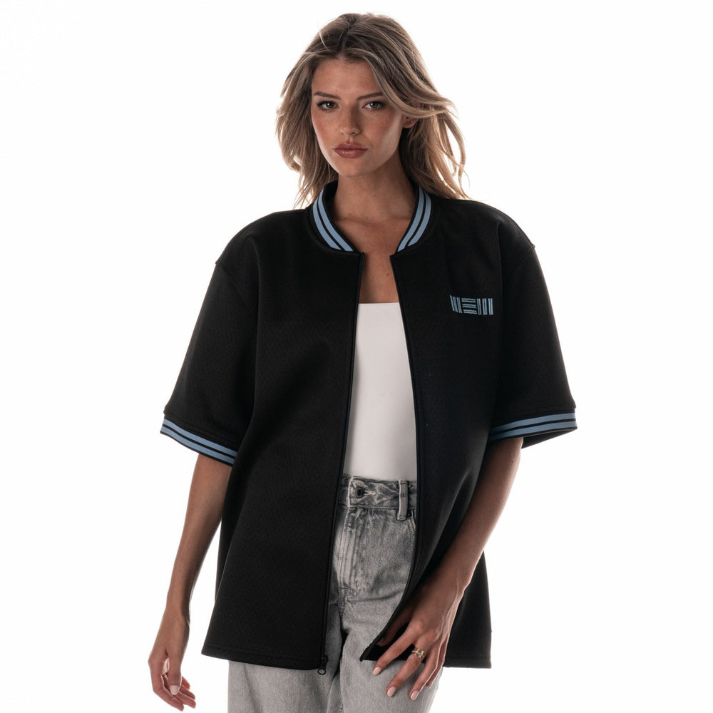 Black Memphis Grizzlies The Wild Collective Unisex Mesh Full-Zip T-Shirt | NBA