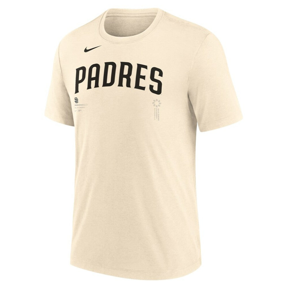San Diego Padres Nike Wordmark Tri-Blend T-Shirt - MLB T-shirts