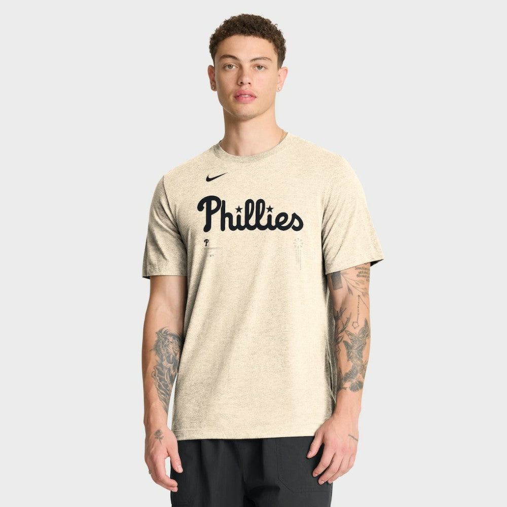 Philadelphia Phillies Nike Wordmark Tri-Blend T-Shirt - MLB T-shirts