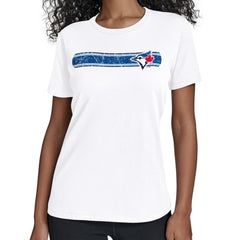 Toronto Blue Jays Starter Women's Team Stripe T-Shirt - MLB T-shirts