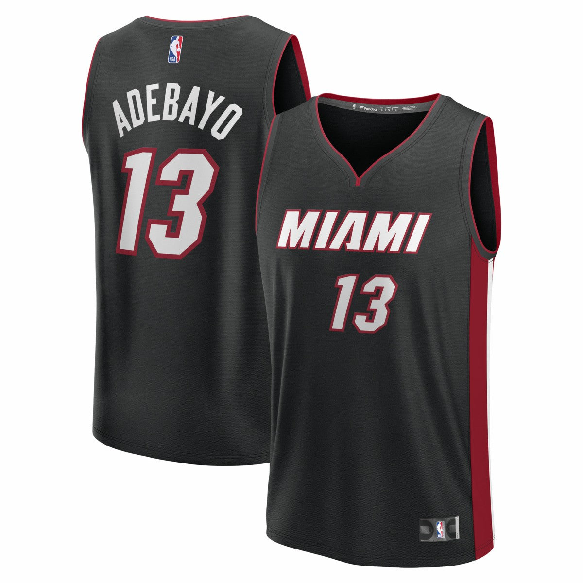 Black Bam Adebayo Miami Heat Youth Fast Break Replica Player Jersey | NBA