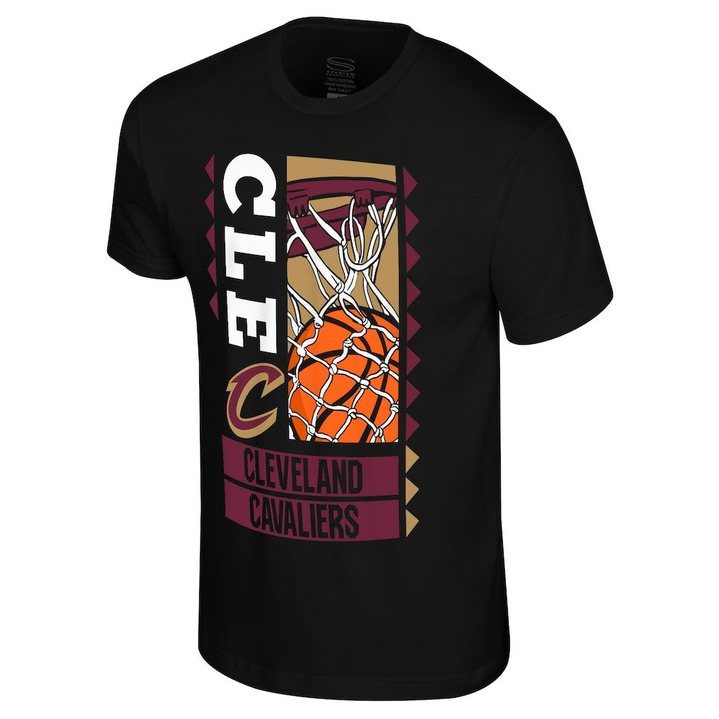 Black Cleveland Cavaliers Stadium Essentials Ballin T-Shirt sale | NBA
