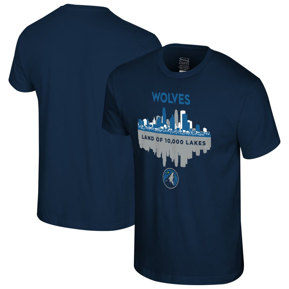 Navy Minnesota Timberwolves Stadium Essentials Cities T-Shirt | NBA