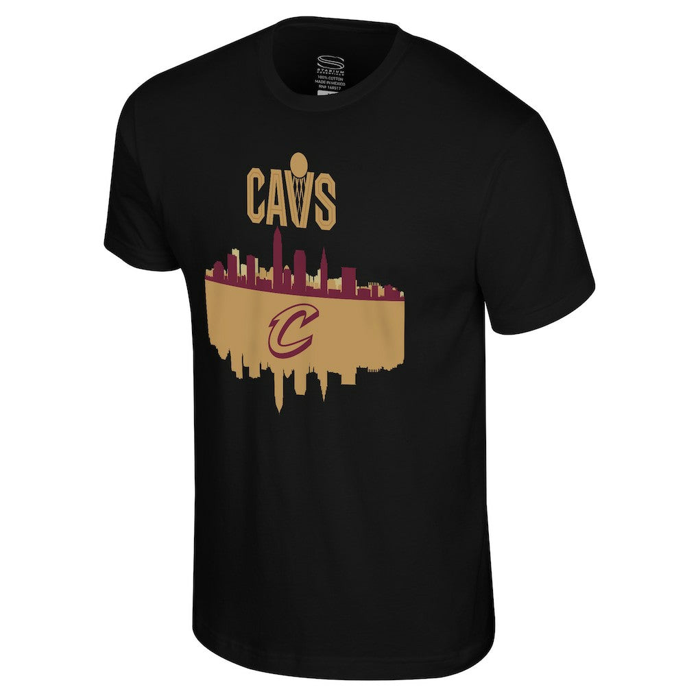 Black Cleveland Cavaliers Stadium Essentials Cities T-Shirt sale | NBA