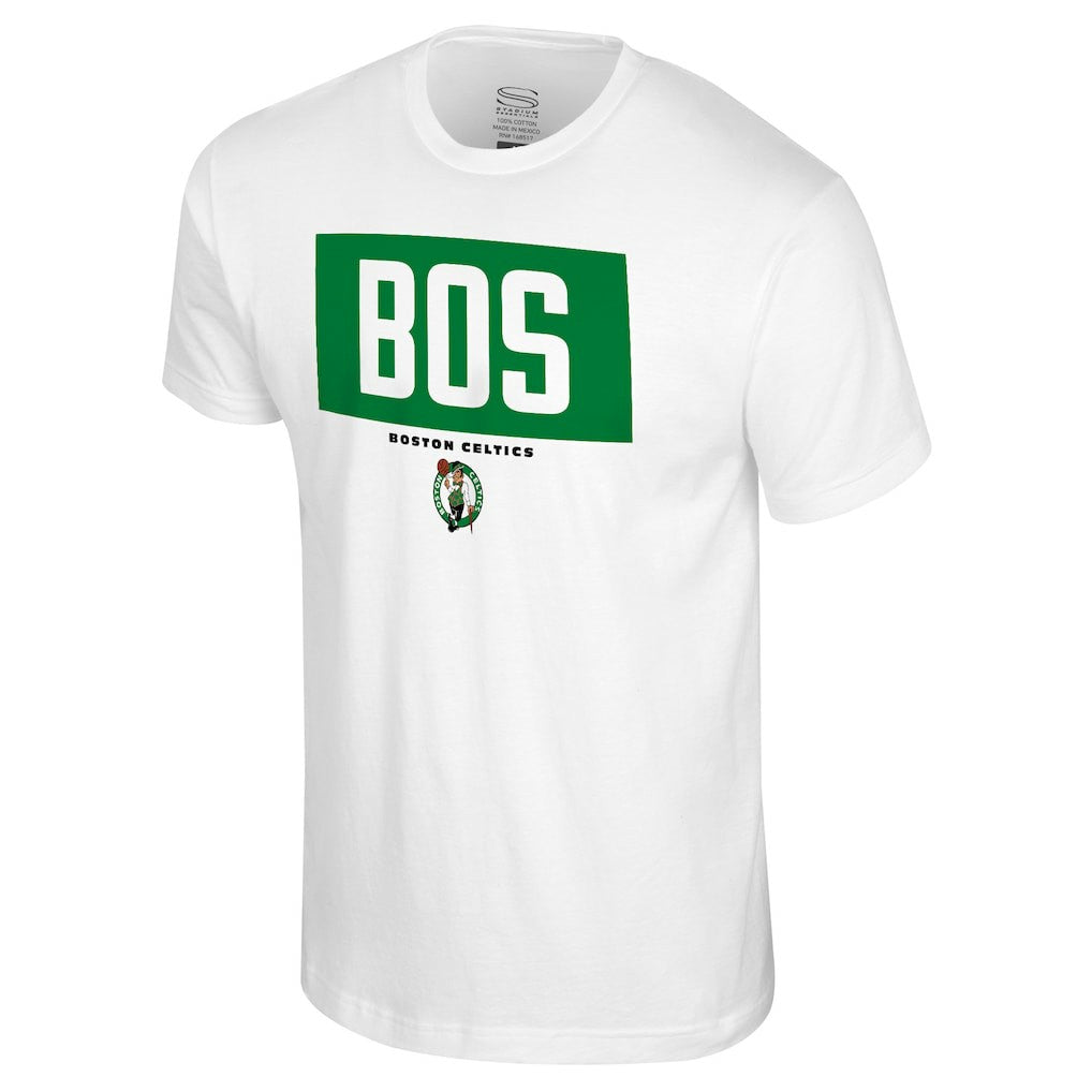 White Boston Celtics Stadium Essentials Crossbar T-Shirt | NBA