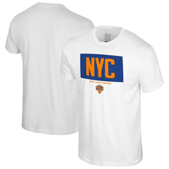 White New York Knicks Stadium Essentials Crossbar T-Shirt | NBA