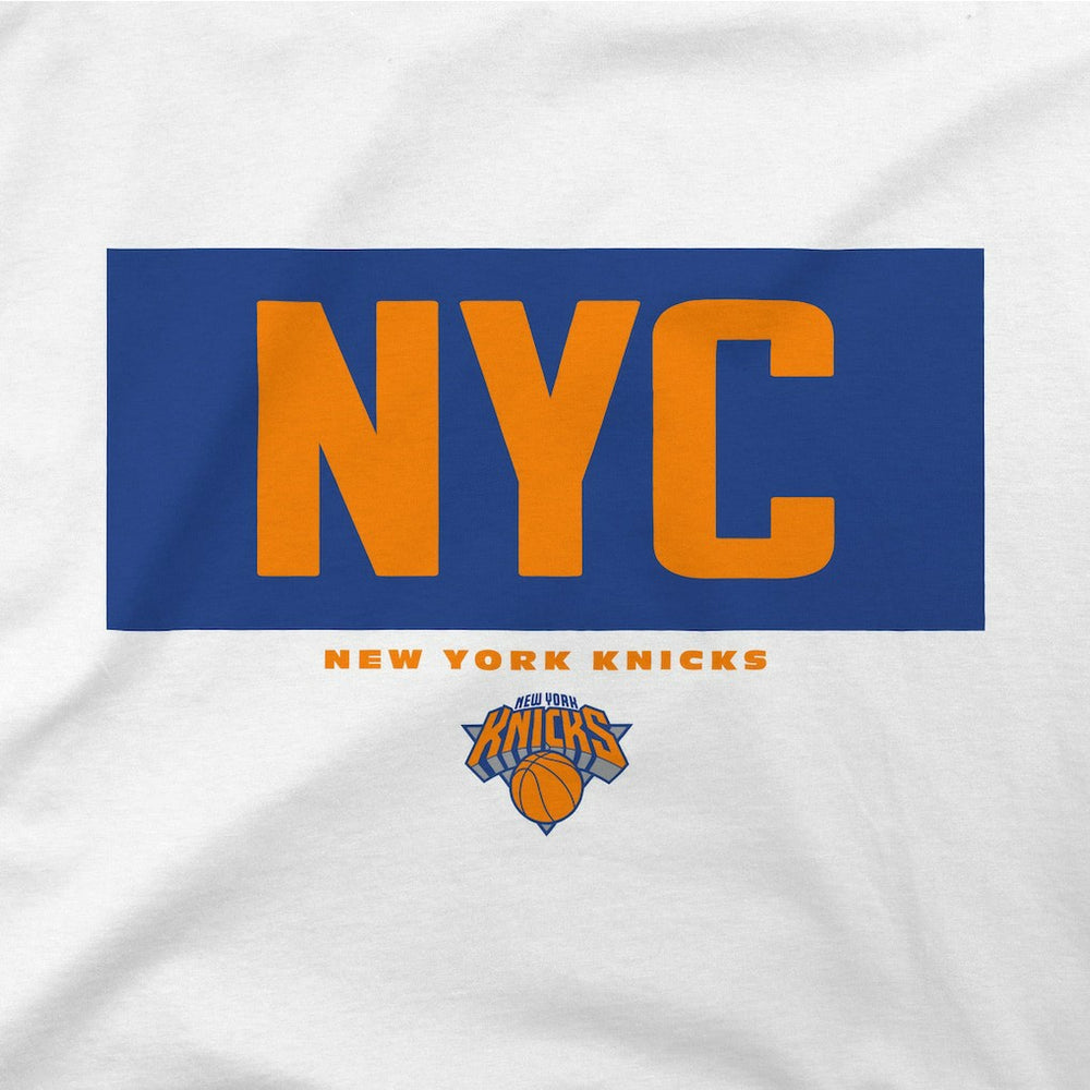 White New York Knicks Stadium Essentials Crossbar T-Shirt | NBA