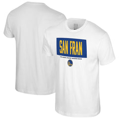 White Golden State Warriors Stadium Essentials Crossbar T-Shirt sale | NBA