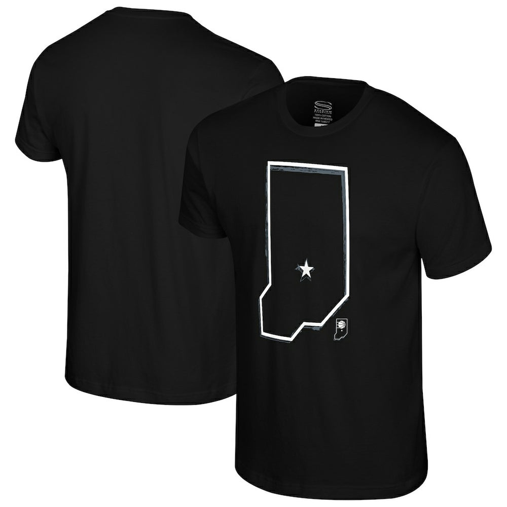 Black Indiana Pacers Stadium Essentials Mono Element T-Shirt | NBA
