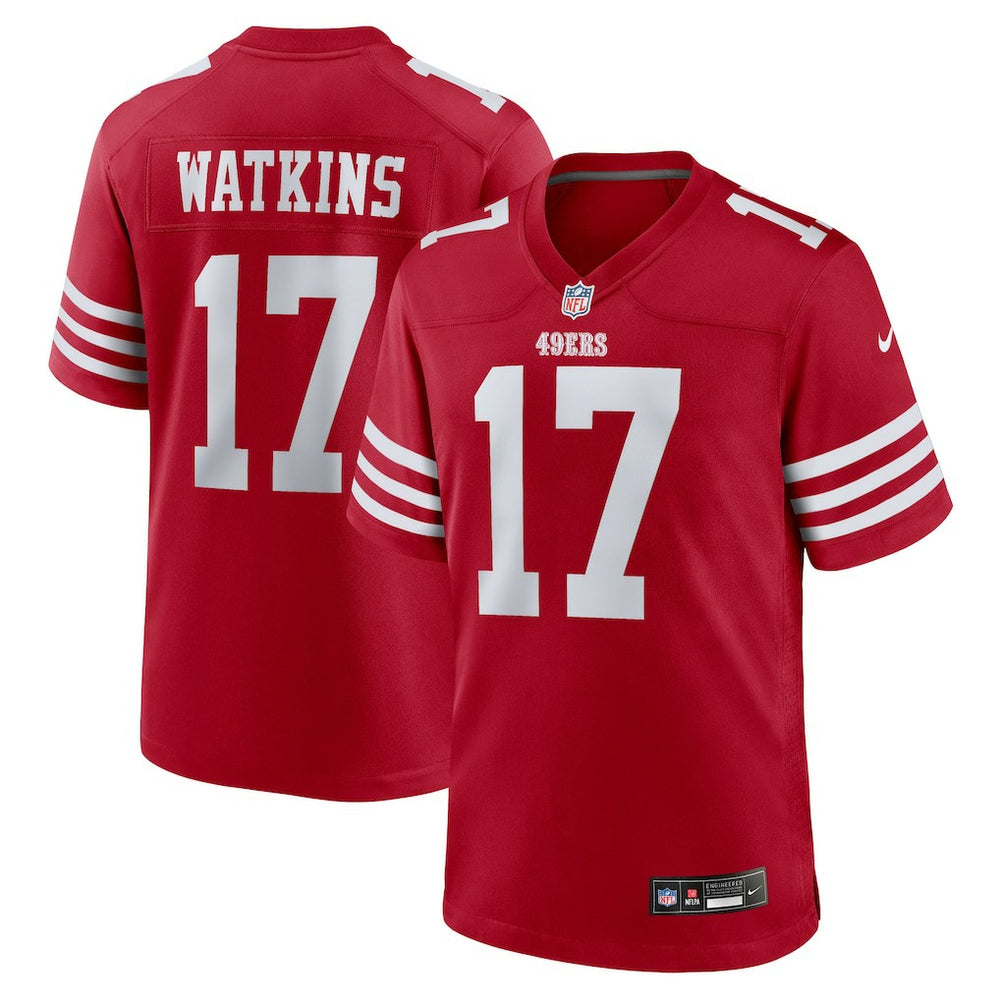 San Francisco 49ers Jordan Watkins  Team Game Jersey | NFL Sale