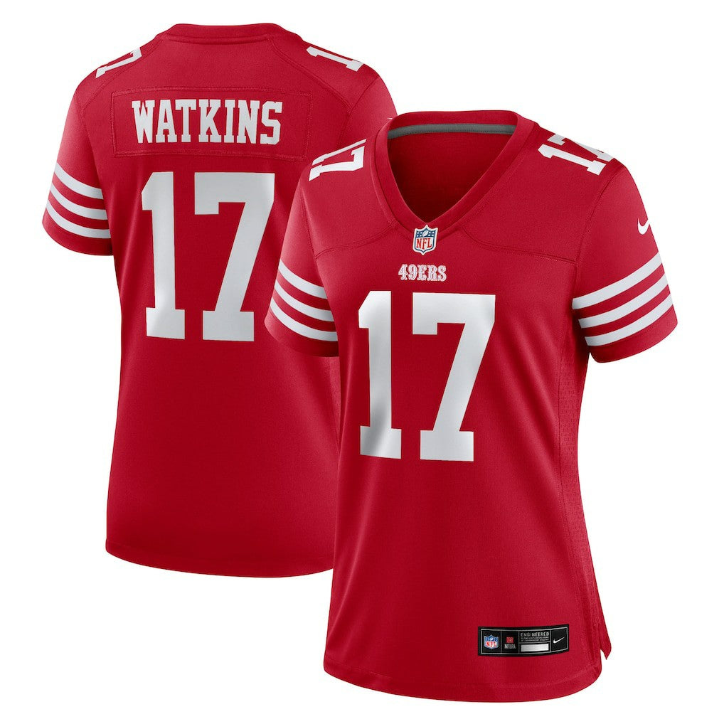 San Francisco 49ers Jordan Watkins  Women's Team Game Jersey | NFL Discount