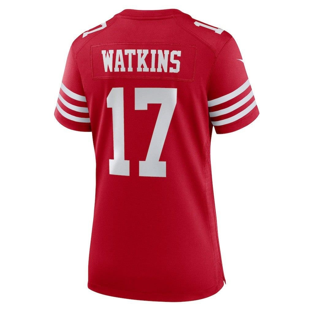 San Francisco 49ers Jordan Watkins  Women's Team Game Jersey | NFL Discount