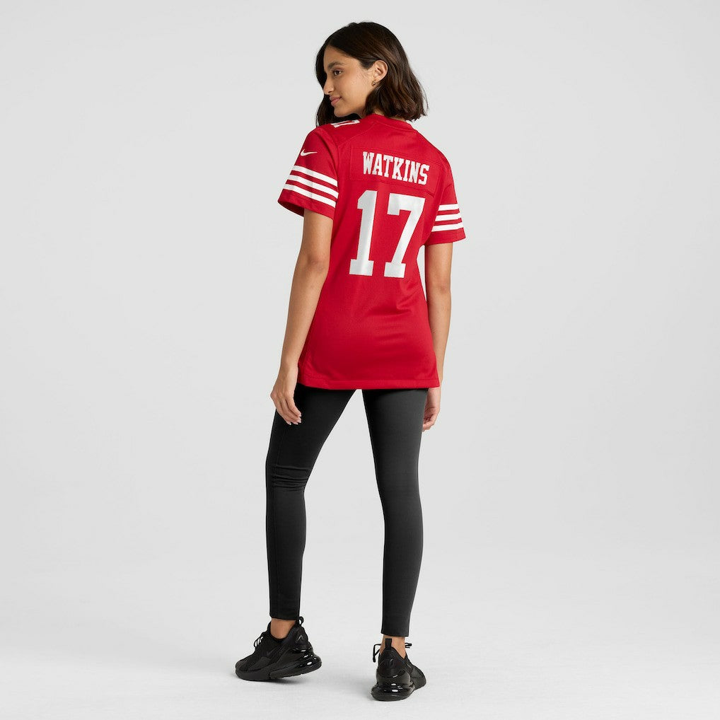 San Francisco 49ers Jordan Watkins  Women's Team Game Jersey | NFL Discount