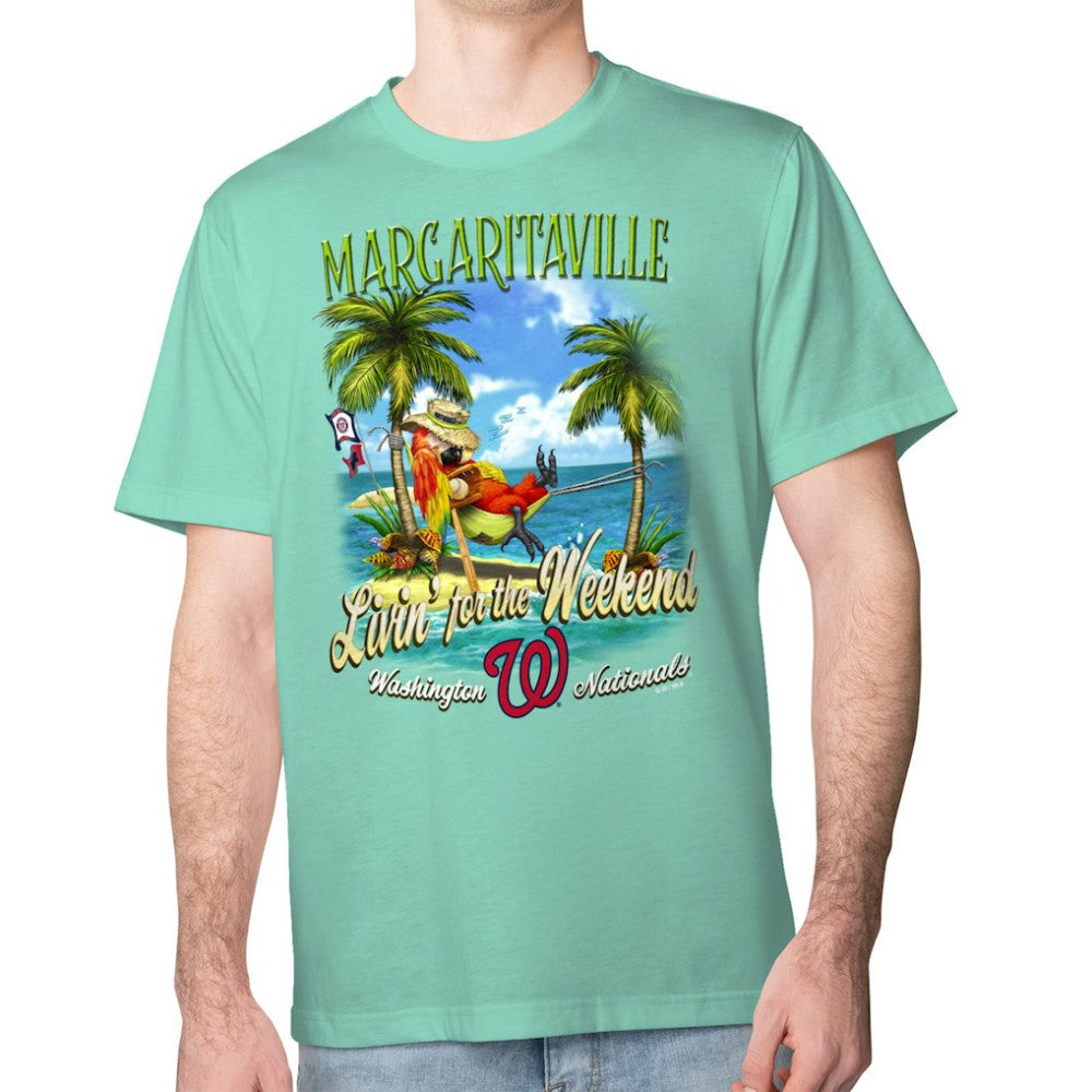 Washington Nationals Margaritaville Livin' for the Weekend T-Shirt - MLB T-shirts