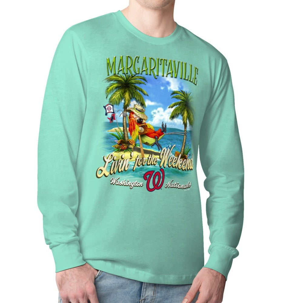 Washington Nationals Margaritaville Livin' for the Weekend Long Sleeve T-Shirt - MLB T-shirts