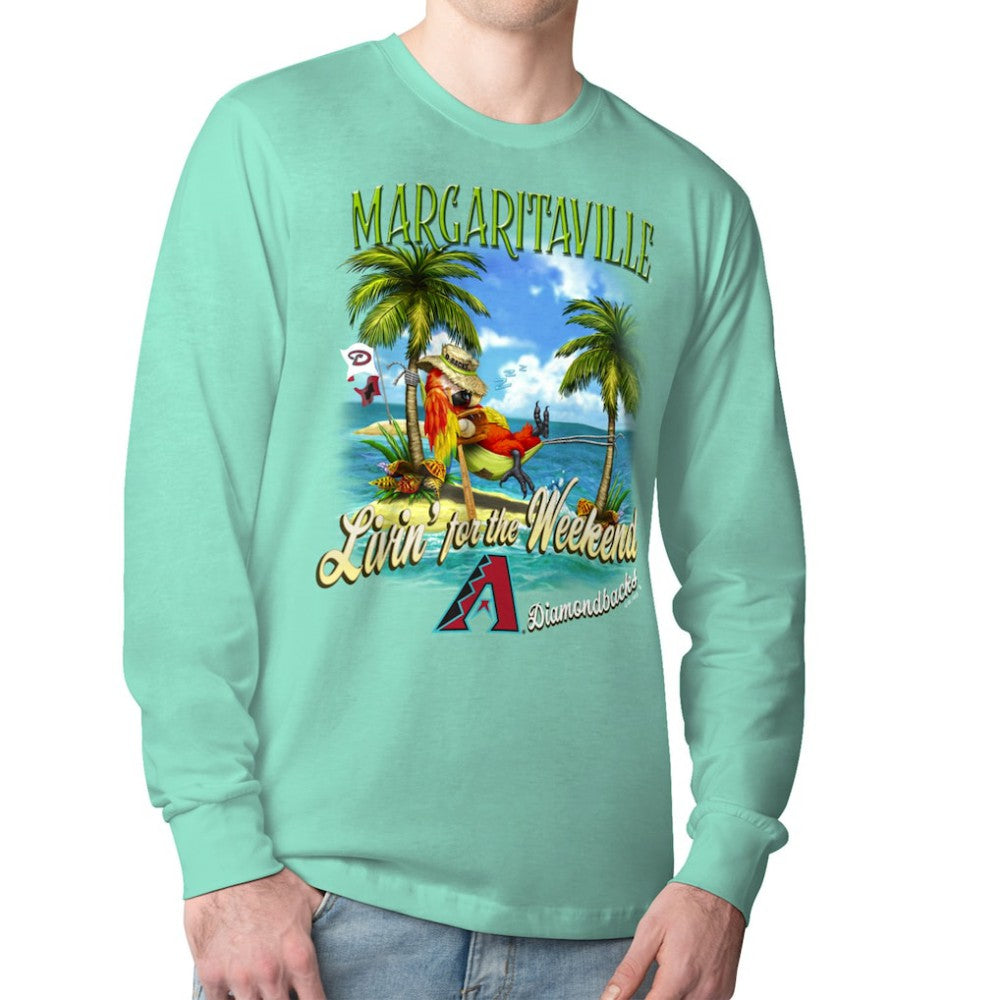 Arizona Diamondbacks Margaritaville Livin' for the Weekend Long Sleeve T-Shirt - MLB T-shirts