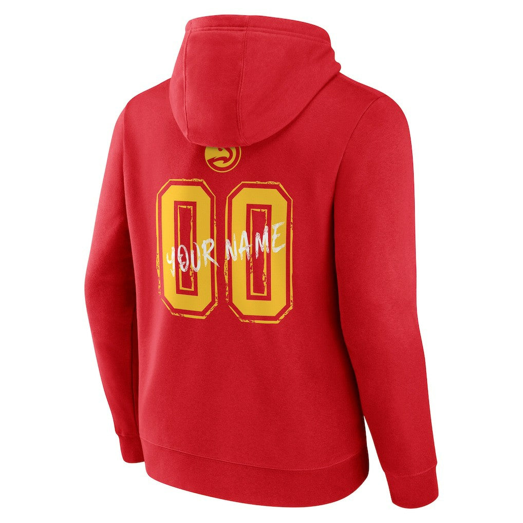 Red Atlanta Hawks Hustle Custom Pullover Hoodie | NBA