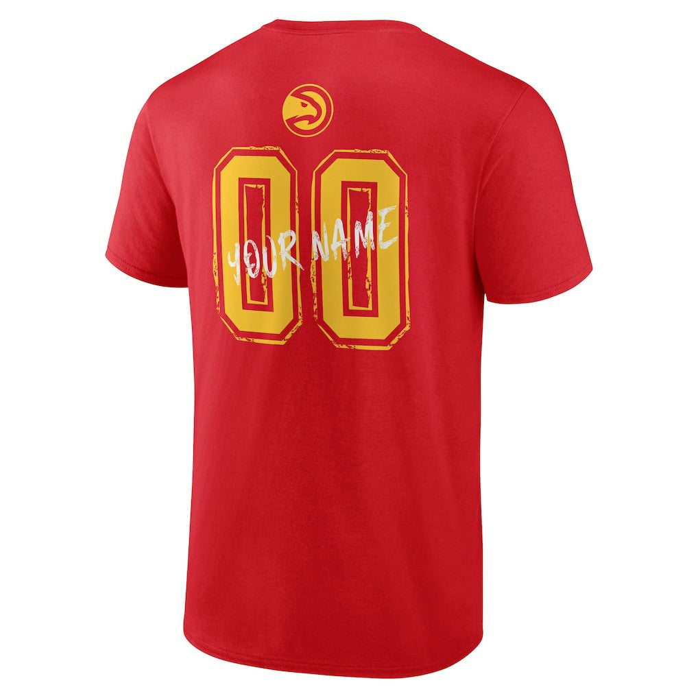 Red Atlanta Hawks Hustle Custom T-Shirt | NBA