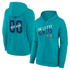 Teal Charlotte Hornets Women's Hustle Custom Pullover Hoodie | NBA