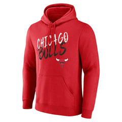 Red Chicago Bulls Hustle Custom Pullover Hoodie | NBA