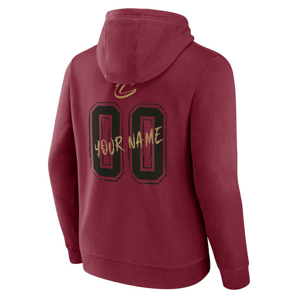 Wine Cleveland Cavaliers Hustle Custom Pullover Hoodie sale | NBA